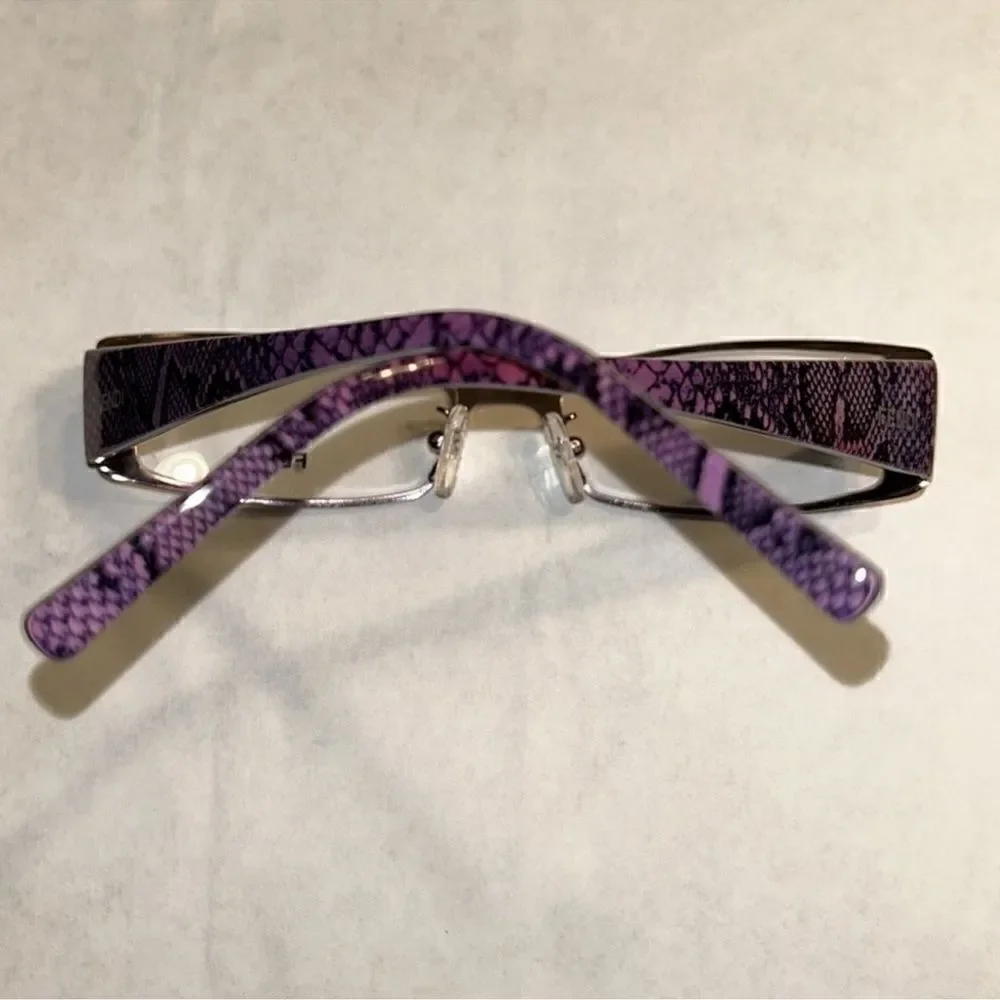 Authentic Fendi Optical Purple Rectangular Eyeglasses